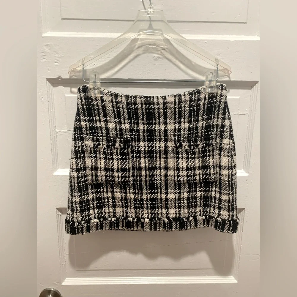 Bundle of Zara Black and White Tweed Jacket & Skirt - Picture 5 of 8